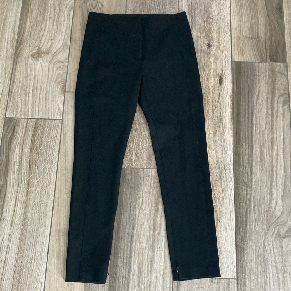 Ann Taylor Black Cropped Pants Ankle Length
